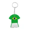 Souvenir de la Copa Mundial 2026 de EE. UU., Canadá y México Llavero de Jersey Suave de PVC Colgante para Aficionado con Bandera Canadiense