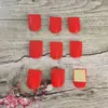Boda festivo gancho sin costuras gancho adhesivo fuerte sin perforaciones gancho de plástico rojo gancho adhesivo para monedas de cobre para joyería pequeña al por mayor