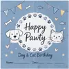 Guardanapos de Papel Personalizados para Aniversário de Cachorro Gato Cão Bem-Vindo Guardanapos Comemorativos Impressão de Nome Data Guardanapos de Mesa