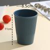 Taza de café rayada de paja de trigo para el hogar, taza de enjuague bucal para pareja, taza para beber leche y cereales en el desayuno para estudiantes