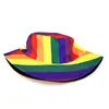 Sombrero de Pescador Arcoíris Más Vendido Transfronterizo Impresión Digital Moda Exterior Europea y Americana Sombrero Cubeta Amazon Temu Aliexpress