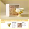Juego de Tazas de Té Margarita con Glaseado de Yema de Huevo Cerámica Taza Maestra Taza Individual Taza de Cata Personal Juego de Té Kung Fu Tetera
