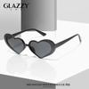 GLAZZY Europa y Estados Unidos moda transfronteriza gafas de sol de amor Octubre gafas de sol de corazón de melocotón tendencia gafas con forma de corazón personalidad estilo INS mujer