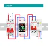Unidad de medición de reconexión automática, protector contra sobretensiones de sobrecorriente y subtensión ajustable, medidor de potencia digital de 220V con reinicio automático