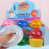 Juguete squishy de bollo de oro de pectina transfronterizo, pan al vapor grande realista con purpurina, juguete para aliviar el estrés, squishy de expresión de dibujos animados, al por mayor