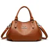 2026 Bolsa Feminina Transfronteiriça Simples Moda Meia-idade Grande Capacidade Ombro Transversal Bolsa de Mão Retro Bolsa de Mãe