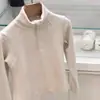 Camisetas de otoño e invierno de cuello alto para niños y niñas, elegantes, personalizadas, de terciopelo, con cuello alto, con cremallera, modernas, camisetas básicas de moda