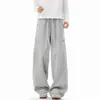Pantalones Deportivos Lisos de Moda Americana Tendencia para Hombre, Nuevos de Otoño e Invierno Elegantes Juveniles de Pierna Recta Casuales de Pierna Ancha Largos para Hombre