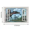 Nuevos adhesivos de pared 3D de fábrica pared rota nave espacial Planeta Dinosaurio sala de estar dormitorio habitación infantil pared de fondo pintura decorativa una variedad