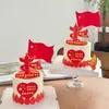 2026 Tendência Novo Decoração de Bolo para o Dia Nacional Amor Minha Bandeira da China Inserções Decorativas para Assar Sobremesa