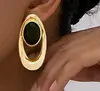 Collar con Colgante Ovalado Anillo Retro Moda Europea y Americana Encanto Creativo Exquisito Exagerado Joyería