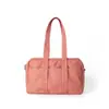 Bolsa de Tote de Lona RPET Estilo Japonés, Bolsa de Viaje Coreana RPET Transfronteriza, Fábrica de Personalización de Bolsos de Hombro de Lona