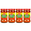 Salsa de Ajo y Chile Zhongbang 230g 4 Botellas Sabor Guilin Rollito de Arroz de Guangdong Salsa de Verdura Encurtida Salsa Picante de Ajo para Barbacoa Plato Frío