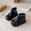 Botas Martin con Lazo de Mariposa para Niñas 2026 Otoño/Invierno Nuevo Estilo Moda Infantil Versátiles Zapatos Casuales Niños Medianos/Grandes Botas de Princesa Modernas
