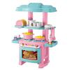 Juego de cocina de juguete para casa de juegos, simulación, mini cocina, utensilios de cocina, estufa, juguetes para casa de juegos para niñas, venta al por mayor