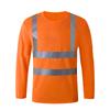 Camisa Polo Refletiva Canteiro de Obras Construção Manuseio Camiseta Refletiva Manga Longa Secagem Rápida Respirável Proteção Solar Segurança Roupa Refletiva