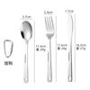 Juego Moderno Minimalista de Cuchillo, Tenedor y Cuchara de Acero Inoxidable, Vajilla Estilo Occidental Pulida a Espejo, Cuchillo, Tenedor y Cuchara de Acero Inoxidable