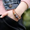 Jóias punk pulseira de estudante pulseira de casal fornecimento de loja de 10 yuans pulseira de couro trançado venda quente AliExpress