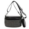 Bolso de diamantes brillantes transfronterizo Bolso pequeño para mujer simple 2023 nuevo simple para combinar con todo bolso tote al por mayor