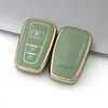 Adecuado para coche Toyota corona Carolina Camry borde dorado coche TPU pegamento flexible funda de llave todo incluido para mujer