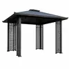 Pérgola de Aleación de Aluminio Estilo Japonés de Gama Alta de Fábrica de Foshan, Toldo y Pérgola Impermeable para Patio Exterior, Jardín de Villa