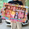 Casa de juegos para niños simulación de cocina comida juguetes de cocina niños y niñas agencia de intercambio de puntos inscripción caja de regalo traje