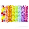 Fabricantes transfronteiriços Havaí venda quente grinalda girassol vestindo pescoço grinalda poliéster tecido colorido grinalda terno