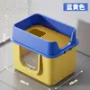 Suprimentos para animais de estimação vaso sanitário para gatos aberto extragrande anti-respingos caixa de areia para gatos fácil de lavar fundo antiaderente caixa de areia semi-fechada