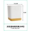 Meixuan imitação de resina plástica cerâmica engrossado vaso de flores armazenamento de água quadrado suculento rabanete verde verde solo cultivo de controle de raiz vaso de flores atacado