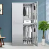 Armario de acero inoxidable 304, gabinete para empleados, armario para taller libre de polvo, gabinete multi-puerta, armario colgante 201, gabinete de almacenamiento de acero inoxidable
