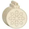 Decoración de Árbol de Navidad Transfronteriza Artesanías de Virutas de Madera Colgantes Navideños DIY Fiesta en Casa Etiquetas Navideñas de Madera