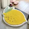 Série de Frutas Frescas e Simples Tapete de Banheiro Falso Caxemira Absorvente Antiderrapante Capacho de Entrada Tapete de Quarto ao Lado da Cama