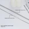 Europa y Estados Unidos ventas calientes transfronterizas ins simple acero inoxidable cadena de amor diseño nicho pulsera para pareja juego de 2 piezas