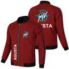 Chaqueta con cremallera nueva de primavera y otoño 2023 Cárdigan de moda Chaqueta de motocicleta Chaqueta casual para coche Talla estándar europea Chaqueta de talla grande de comercio exterior