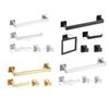Set de Baño Transfronterizo Barra para Toallas de Acero Inoxidable Toallero Portarrollos de Papel Higiénico Gancho para Abrigos Aro para Toallas Colgante de Pared Portarrollos de Papel