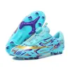 Zapatos Deportivos para Correr y Fútbol Infantiles con Clavos Largos Transfronterizos con Diseño de Hebilla Giratoria, Zapatos de Fútbol Infantiles para Competición y Entrenamiento con Clavos Largos Antideslizantes
