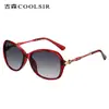 Nuevas Gafas de Sol Polarizadas de Moda Tendencia para Exteriores 3058 para Mujer de Gama Alta Retro Incrustadas de Diamantes Gafas de Sol de Dos Tonos