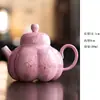 Não Leia "Yunxia Púrpura" Bule Queimado Youtian Pintado à Mão Cor Sob Esmalte Flor de Pilha de Pó Púrpura Bule Conjunto de Chá Kung Fu Cerâmica