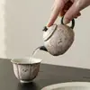 Tetera de Cerámica Miyan Pintada a Mano Pura de Nueve Colas Tetera Pequeña para el Hogar Tetera de Una Pieza con Filtro Juego de Taza de Té