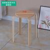 Diseño de Taburete Apilable para Uso Doméstico, Sillas de Mesa de Comedor de Madera Maciza, Taburetes Apilables de Madera Maciza al por Mayor