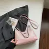 Bolso de Hombro con Cadena Rosa para Mujer, Bolso de Axila, Versátil para el Trabajo, de Moda, Tendencia, Popular, de Gama Alta, Bolso Elegante para Mujer