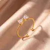 Nuevo diseño de moda pulsera de circonita con lazo de alto sentido lujo ligero acero de titanio temperamento de mujer joyería de mano no se desvanece