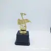 Concurso de música nota recompensa premio plástico chapado en oro trofeo pequeño etiqueta de contenido personalizable