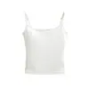 Camisola Dopamine 2026 Verano Nuevo Estilo para Mujer con Copas, Realzando la Forma del Busto, Corte Ajustado, Top Básico Moderno
