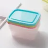 Caixa pequena para armazenamento de alimentos, organizador de lanches, caixa retangular, plástico transparente PP, caixa para conservação de alimentos apta para micro-ondas