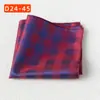 Bolsillo de la Camisa del Traje Bufanda Banquete de Bodas Negocios Poliéster Seda Bufanda Cuadrada Pequeña Pañuelo de Bolsillo Fábrica de Shengzhou Pañuelo Rayado para Hombres