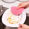 Cepillo Multifuncional para Lavar Platos Paño de Cocina de Silicona Antiadherente Cepillo para Ollas de Cocina Esponja Doméstica Almohadilla Rascadora Artefacto para Limpieza de Platos