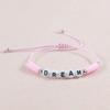 Comercio exterior caliente nuevo pulsera de arcilla blanda carta de AMOR pulsera para amigas BFF europea y americana pulsera de amistad a prueba de moho