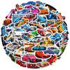 50 adesivos engraçados de corrida de desenho animado infantil não repete super run JDM racing cross-border cool personality sticks DIY
