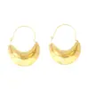 Pendientes Dorados Exagerados en Forma de Media Luna Europeos y Americanos Moda Creativa Estilo Frío Anillo de Temperamento Retro Pendientes Metálicos Transfronterizos para Mujeres